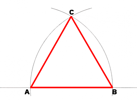 Costruzione di un triangolo equilatero